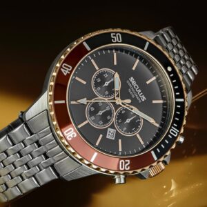 Relógio Masculino Cronógrafo Aço Bicolor Referência: 44163G0SVNA1