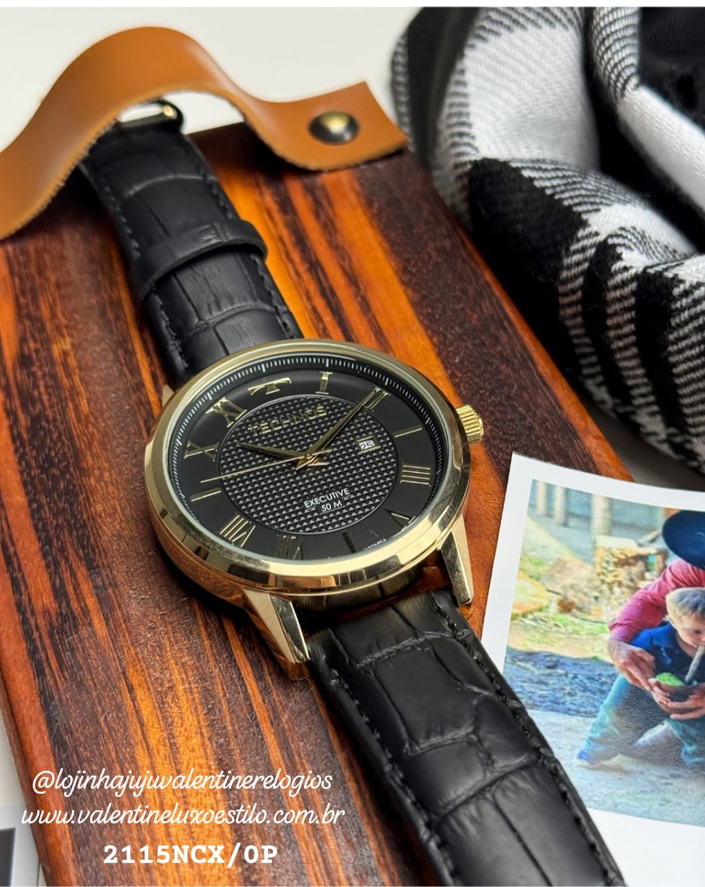 Relógio Technos Masculino Executive Dourado 2115NCX/0P